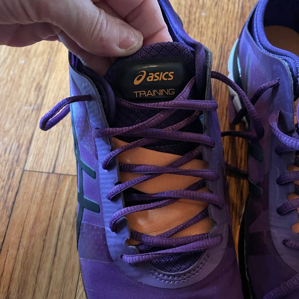 ASICS womens Purple Athletic Shoes - Picture 5 of 9